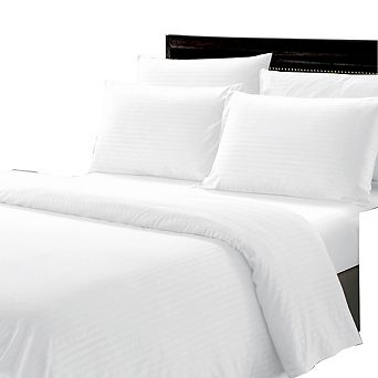 Dobby Stripe Luxurious Ultra Soft Moisture Wicking Solid Color Sheet Set