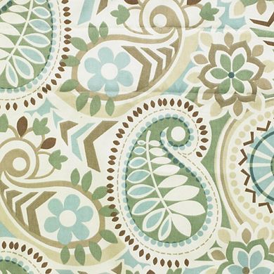 Paisley Prism Arch 3" Rod Pocket Valances For Windows