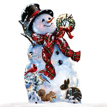 32-Inch An Old-fashioned Christmas Outdoor Yard Sign Handcrafted Wooden Decor by D. Gelsinger