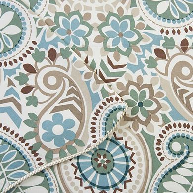 Paisley Prism Duchess 3" Rod Pocket Valances For Windows