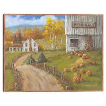 Masterpiece Harvest Pumpkin Farm Canvas Wall Art