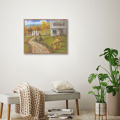 Masterpiece Harvest Pumpkin Farm Canvas Wall Art