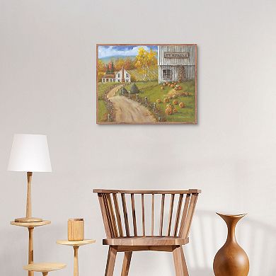 Masterpiece Harvest Pumpkin Farm Canvas Wall Art