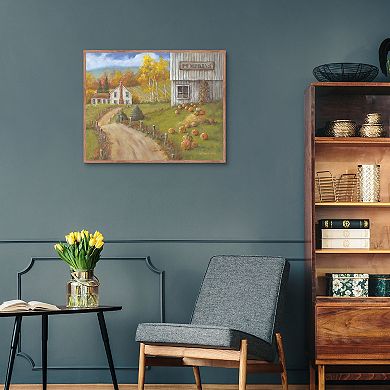 Masterpiece Harvest Pumpkin Farm Canvas Wall Art