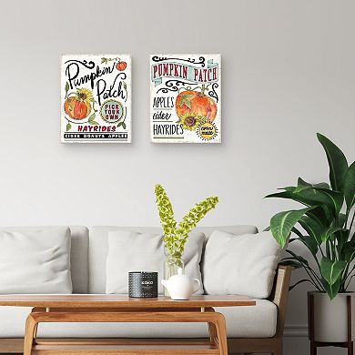 Masterpiece Harvest Times II & III Sunflower Canvas Wall Art 2-piece Set