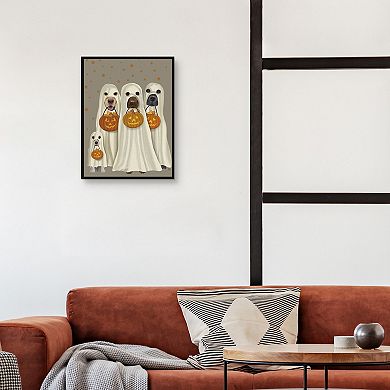 Masterpiece Halloween Trick or Treat Dogs Canvas Wall Art