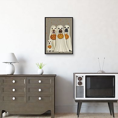 Masterpiece Halloween Trick or Treat Dogs Canvas Wall Art