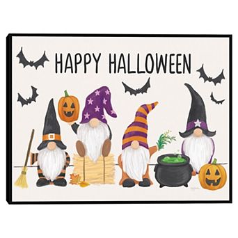 Masterpiece Halloween Gnomes I Canvas Wall Art