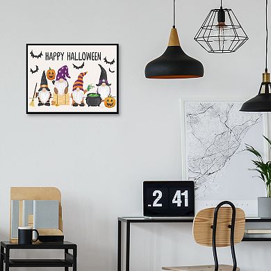 Masterpiece Halloween Gnomes I Canvas Wall Art