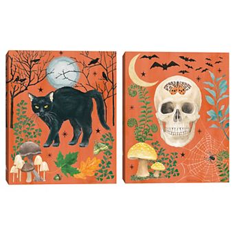Masterpiece Halloween Classics III & IV Canvas Wall Art 2 pc Set