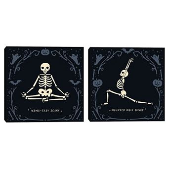 Masterpiece Scary Stretches II & III Canvas Wall Art 2 pc Set