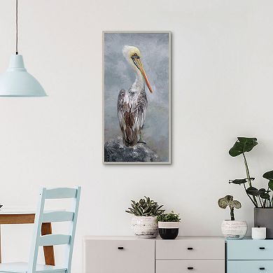 Masterpiece Perched Heron Canvas Wall Art