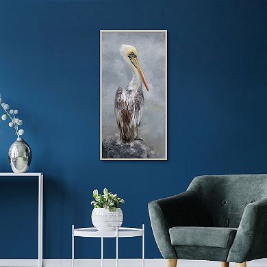 Masterpiece Perched Heron Canvas Wall Art