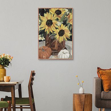 Masterpiece Sunflower Vase I Canvas Wall Art