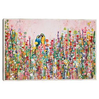 Masterpiece Love Feathers Canvas Wall Art