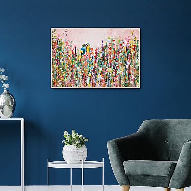 Masterpiece Love Feathers Canvas Wall Art