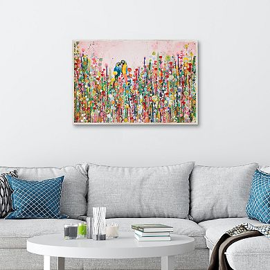 Masterpiece Love Feathers Canvas Wall Art