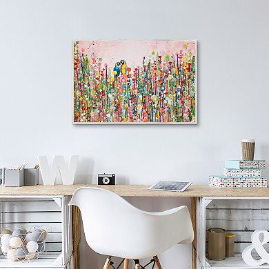 Masterpiece Love Feathers Canvas Wall Art