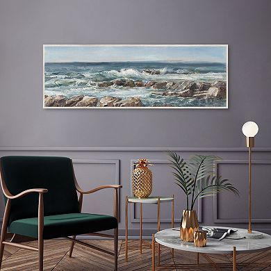 Masterpiece Impasto Ocean View V Canvas Wall Art