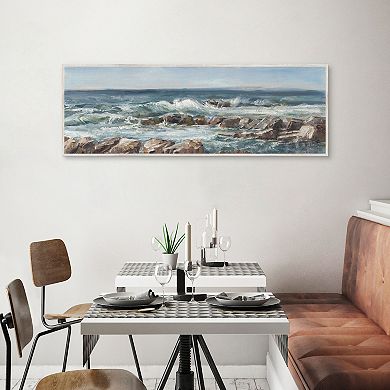 Masterpiece Impasto Ocean View V Canvas Wall Art