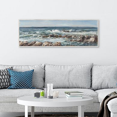 Masterpiece Impasto Ocean View V Canvas Wall Art