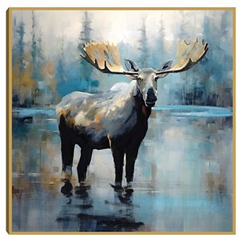 Masterpiece Moose II Canvas Wall Art