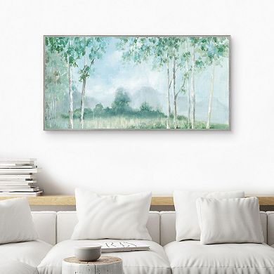 Masterpiece Silver Birch Lake Canvas Wall Art