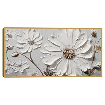 Masterpiece White Dimensions Canvas Wall Art