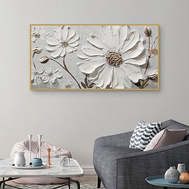 Masterpiece White Dimensions Canvas Wall Art