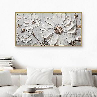 Masterpiece White Dimensions Canvas Wall Art