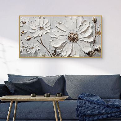 Masterpiece White Dimensions Canvas Wall Art