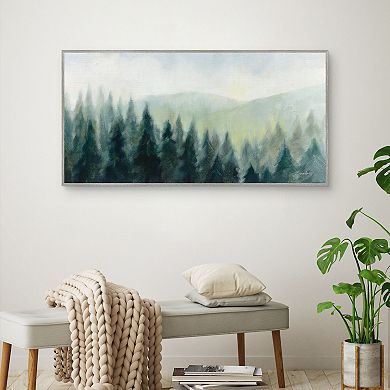 Masterpiece Pines in the Mist Canvas Wall Art