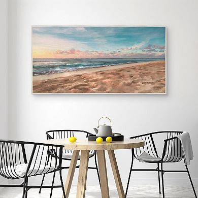 Masterpiece Beachy Pink Sunset Canvas Wall Art