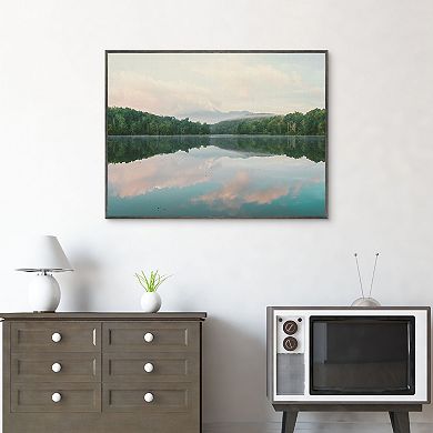 Masterpiece Turquoise Lake Summer Framed Wall Art