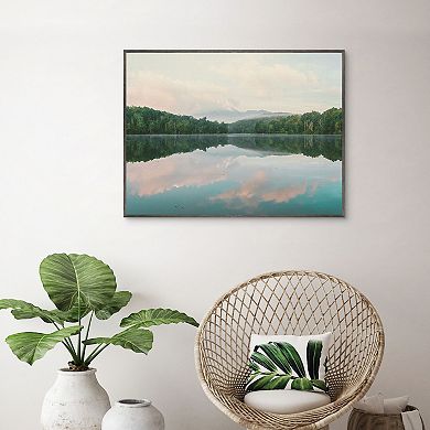 Masterpiece Turquoise Lake Summer Framed Wall Art