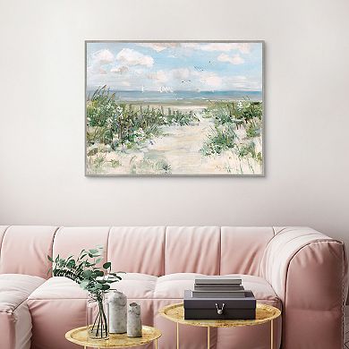 Masterpiece Wildflower Beach Framed Wall Art