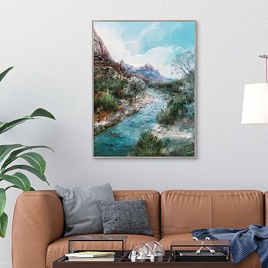 Masterpiece Desert Blues Framed Wall Art