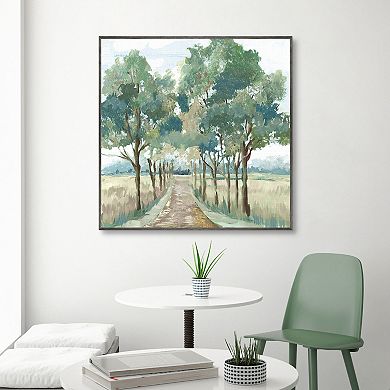 Masterpiece Green Landscape Reverie Framed Wall Art