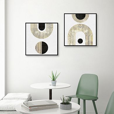 Masterpiece 2-pc. Beige Boho Arches I & II Framed Wall Art Set