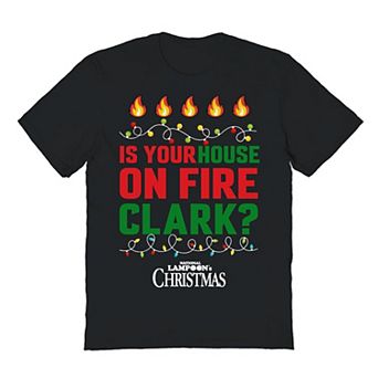 Men's Is Your House On Fire National Lampoon's Christmas Vacation Graphic Tee