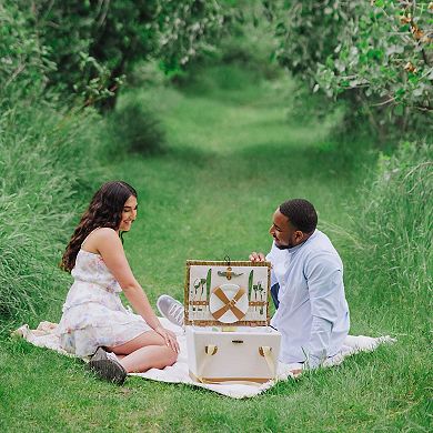 Picnic Time Lemongrove Picnic Basket for Two