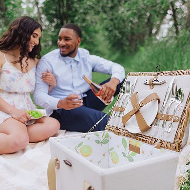 Picnic Time Lemongrove Picnic Basket for Two