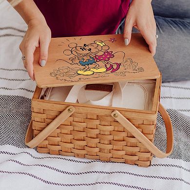 Disney's Mickey & Minnie Mouse Poppy Personal Cooler Picnic Basket by Picnic Time