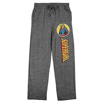 Men's Supergirl Title Logo Pajama Pants