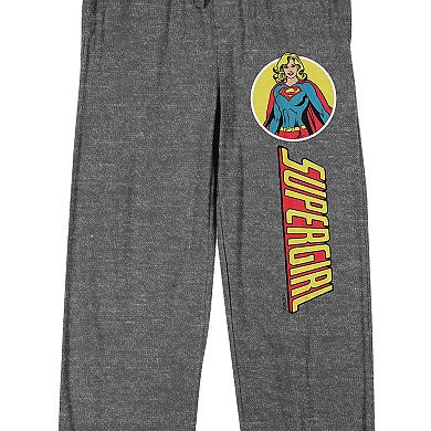 Men's Supergirl Title Logo Pajama Pants
