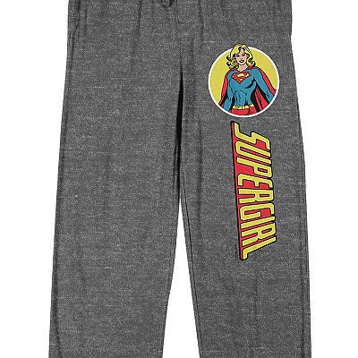 Men s Supergirl Title Logo Sleep Pants