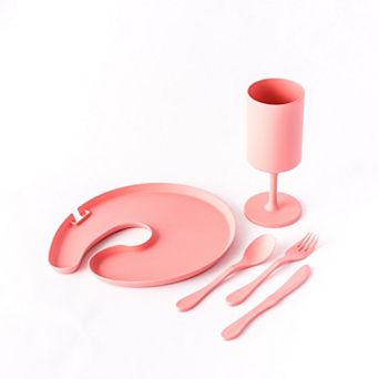 Knork Ultimate Party Bundle 5 pc Plate, Cup & Utensil Set