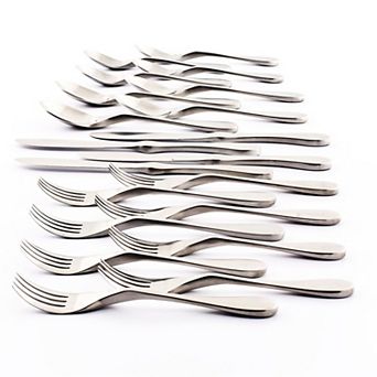 Knork 20 pc Matte Silverware Set
