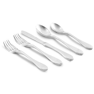 Knork 20-Piece Matte Silverware Set