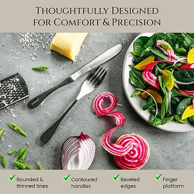 Knork 20-Piece Matte Silverware Set